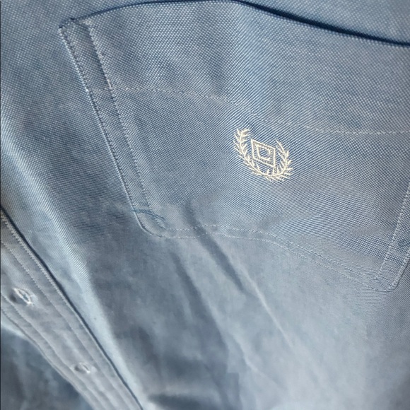 Chaps Stretch Light Blue Long Slv Casual Button-Down Sz. XL Shirt NWT - Picture 7 of 15